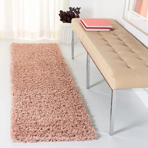 Vista 55 de SAFAVIEH - Colección August Shag, tapete decorativo, 2 x 5 pies, diseño sólido, beige, no desprende pelusa y fácil de cuidar, 1.5 pulgadas