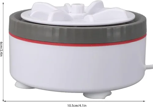 Vista 2 de Zerodis Lavadora mini fregadero, lavadora turbo ultrasónica alimentada por USB, portátil, para viajes, negocios, camping, hogar, universidad, casas