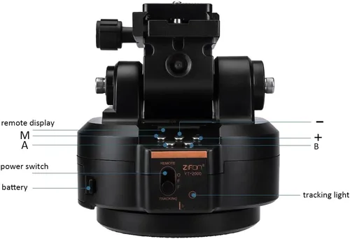 Vista 20 de YT-1000 Cabezal panorámico con control remoto, cabezal panorámico giratorio motorizado automático para teléfonos inteligentes/cámaras réflex