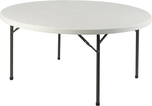 Vista 8 de Lorell Mesa de banquete, 48 x 48 x 29-1/4 pulgadas, platino