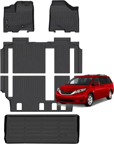 Vista 59 de Juego completo de tapetes de auto para todo tipo de clima, revestimiento automotriz para piso y maletero