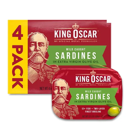 Vista 17 de King Oscar Sardinas en agua, latas de 3.75 onzas (paquete de 12)