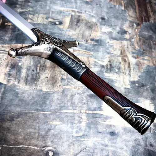 Vista 8 de Espada larga de caza de brujo de espuma medieval de 41 pulgadas para cosplay LARP disfraz Halloween