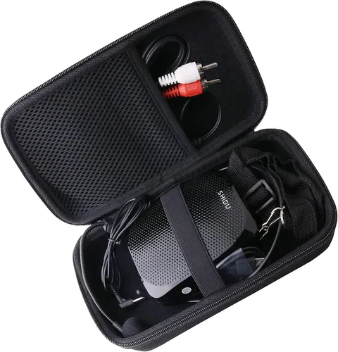 Vista 5 de Estuche rígido de EVA dedicado para ZOWEETEK Mini amplificador de voz portátil con funda de micrófono con cable.