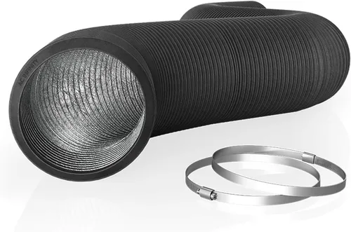 Vista 7 de AC Infinity Conducto de aluminio flexible de 4 pulgadas, protección resistente de cuatro capas, 25 pies de largo para calefacción, refrigeración