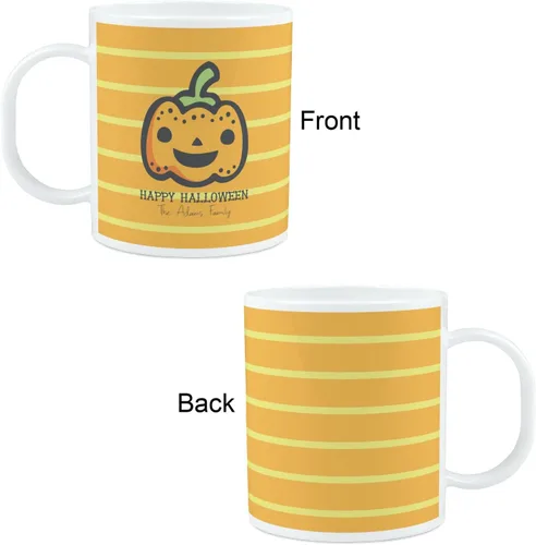 Vista 2 de YouCustomizeIt Taza de plástico personalizada para niños con calabaza de Halloween