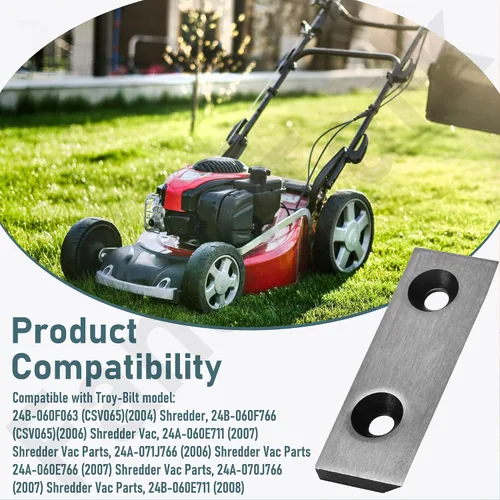 Vista 6 de Kit de cuchillas trituradoras 781-0490 742-0571 de repuesto para trituradora Craftsman Troy-Bilt MTD para trituradora de madera, compatible