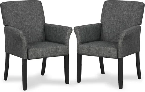Vista 12 de POWERSTONE Silla de acento ejecutiva, silla de gamuza para invitados de oficina, moderna de mediados de siglo, sillón de recepción con patas de Negro