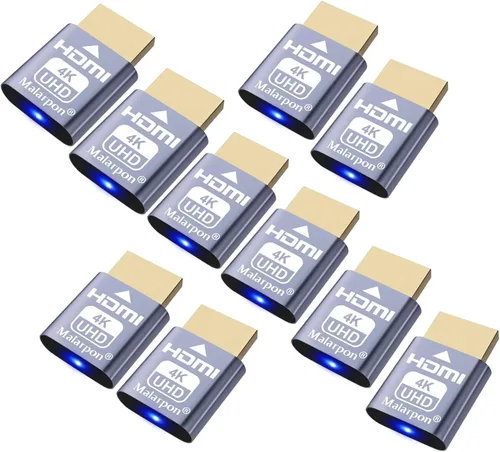 Vista 21 de Enchufe simulado HDMI compatible con pantalla sin cabeza emulador DDC EDID Headless Ghos con Windows Mac OSX Linux Ideal para aceleración