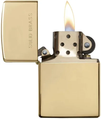 Vista 3 de Zippo HP Brass con grabado de latón macizo, 254