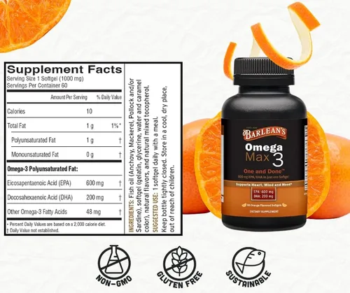Vista 5 de Omega Max 3 60ct
