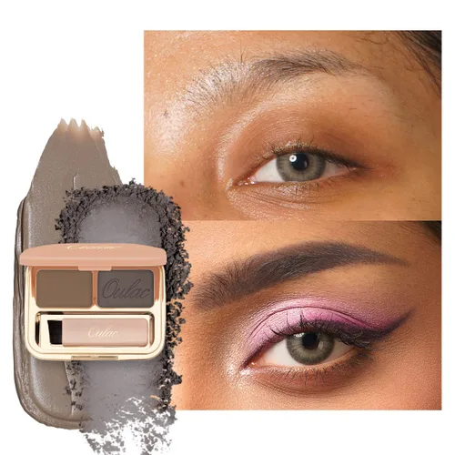Vista 13 de Oulac Lápiz de cejas rubio, barra retráctil impermeable para cejas con cepillo, de larga duración, resistente a las manchas, vegano y libre