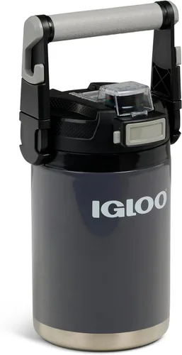 Vista 11 de Igloo Rival Fusion - Botella deportiva de acero inoxidable de 54 onzas, jarra de agua aislada, color negro