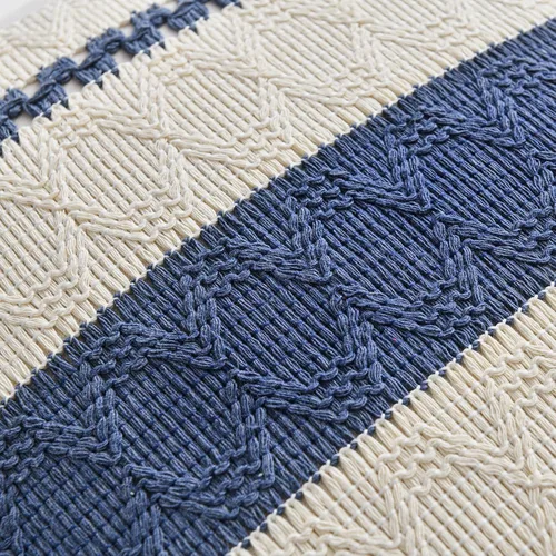 Vista 4 de Fancy Homi - Juego de 2 fundas de almohada decorativas de color azul polvoriento vintage pequeñas de 14 x 14 pulgadas para sofá, cama, silla Azul