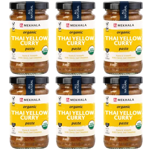 Vista 17 de Mekhala Pasta de curry verde tailandés sin gluten orgánica 3.53 onzas