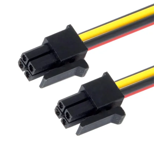 Vista 3 de xiwai Cable de alimentación ATX para conector Molex Micro Fit de 4 pines macho a 4 pines macho de alimentación 12 V Cable 23.6 in 20 AWG Paso =
