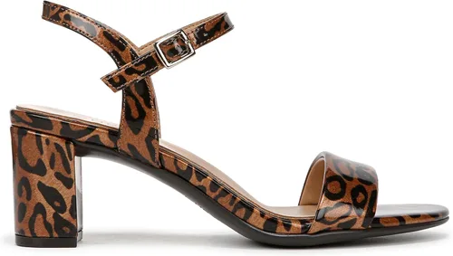 Vista 6 de Naturalizer Sandalias de tacón Bristol para mujer Patente de guepardo con estampado animal