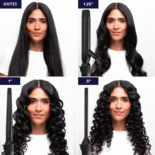 Vista 7 de Bio Ionic Twist - Juego de rizador y varita intercambiables 3 en 1, 1 mango con 3 barriles de cerámica intercambiables