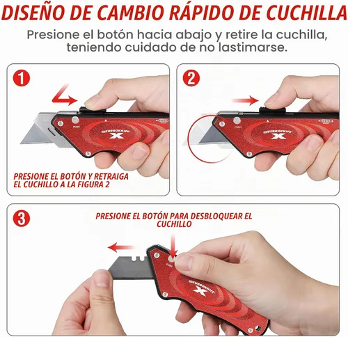 Vista 5 de Olympia Tools 33-132 Turboknife de Red Rojo