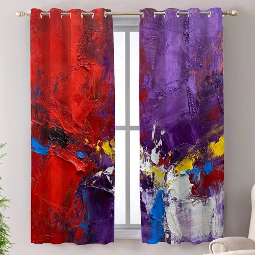 Vista 13 de Shrahala Cortinas de nivel de chakras con mandala beige para ventanas de cocina, paneles de cortina de ventana de mandala multicapa de poliéster