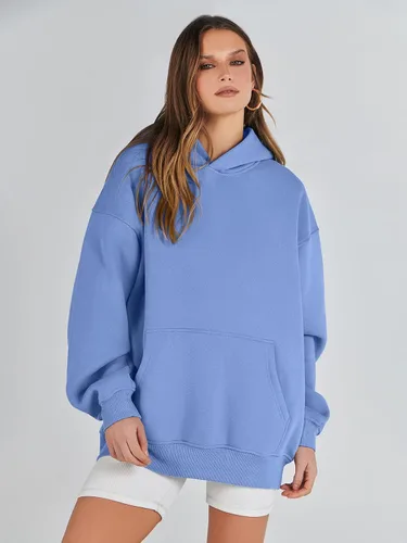 Vista 3 de ANRABESS Womens Oversized Hoodies Fleece Sweatshirts Long Sleeve Hooded Pullover Winter Clothes with Pocket