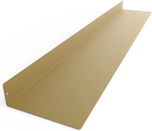 Vista 15 de Estante Flotante Lineal Hecho en EE.UU. - Acero Forjado Fabricado en EE.UU. - Estante Industrial de Metal de Servicio Pesado Montado en Pared