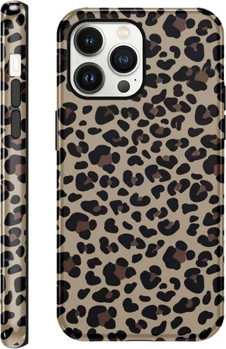 Vista 27 de Funda de teléfono con estampado de guepardo para iPhone 7/8/SE 2020/2022 de 4.7 pulgadas, funda de lujo con diseño de leopardo marrón coqueta a