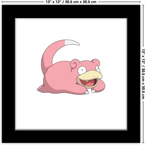 Vista 7 de Trends International Gallery Pops Pokemon - Póster de pared de Slowpoke, 12 x 12 pulgadas, versión enmarcada en negro Versión con marco negro