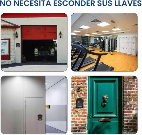 Vista 6 de GIVERARE Caja de Seguridad para Llaves con Combinación, Caja de Bloqueo de 4 Dígitos para Montar en Pared, Ocultador de Llaves Impermeable