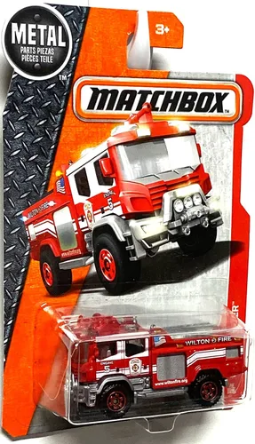 Vista 4 de Matchbox 2016 MBX Heroic Rescue Blaze Blitzer Fire Engine 76/125, rojo
