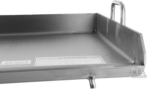 Vista 3 de Parrilla de parrilla de acero inoxidable 32 "x 17" Plancha BBQ Heavy Duty Comal al aire libre Estufa nueva