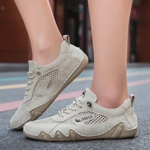Vista 7 de JishinGal Dbeck - Zapatos deportivos de malla para exteriores para senderismo y caminar, zapatos deportivos de verano para mujer, malla