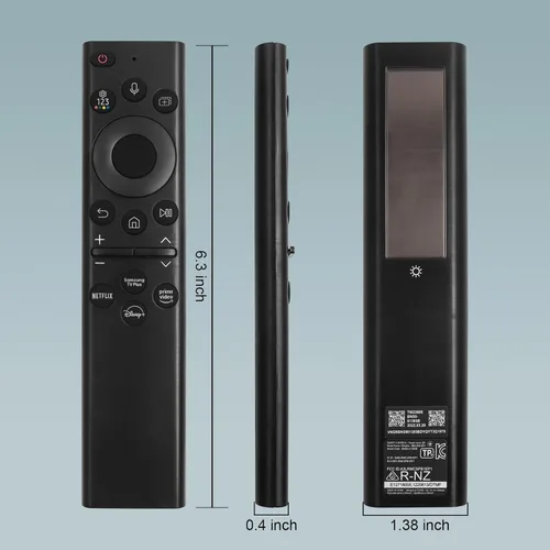 Vista 10 de BN59-01385A Reemplazo remoto de voz solar para Samsung Frame TV Remote con Bluetooth recargable celda solar, compatible con televisores Samsung