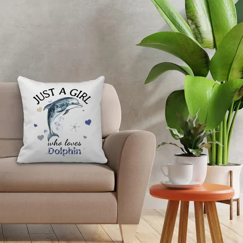 Vista 2 de Regalos de delfines: decoración y fundas de almohada (18x18), suministros de oficina