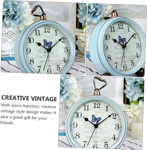 Vista 9 de Homoyoyo 1 reloj despertador mediterráneo, decoración de viaje, decoración de casa, decoración de mesa de comedor, reloj náutico de escritorio