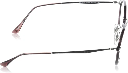 Vista 3 de Ray-Ban Lentes unisex RX7073 ópalo burdeos 1.850in, borgoña mate (Matte Burgundy)