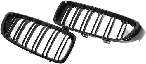 Vista 4 de Parrilla/Rejillas Delantera Parrilla Kidney de Repuesto para BMW Serie 4 F32 F33 F36 F80 F82 (ABS, Negro Brillante)