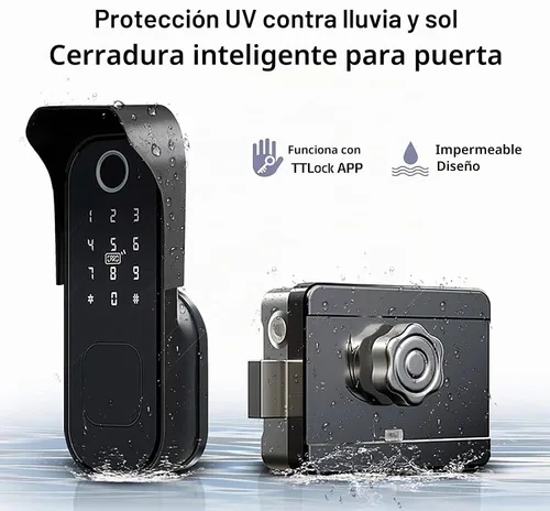 Vista 5 de Cerradura de puerta inteligente de huellas dactilares, aplicación