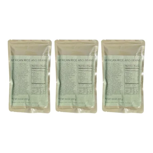 Vista 22 de MRE (comida lista para comer) Entree de una sola porción Comidas de emergencia Alimentos de supervivencia Dátiles frescos Larga vida útil