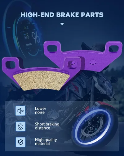 Vista 2 de ECCPP Pastillas de freno para Arctic Cat 300 366 400 450 500 4x4 Prowler XT 550 650 XTX 700 EFI 750 XTZ 1000, FA395 juego de 3 pastillas de freno
