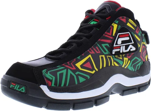 Vista 6 de FILA Hombres Grant Hill 2 Zapatos 008 Negro/Sunny Lime/Castlerock