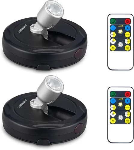 Vista 8 de Focos que funcionan con pilas, luz de imagen inalámbrica, iluminación de acento regulable, luces LED inalámbricas, luces adhesivas con control