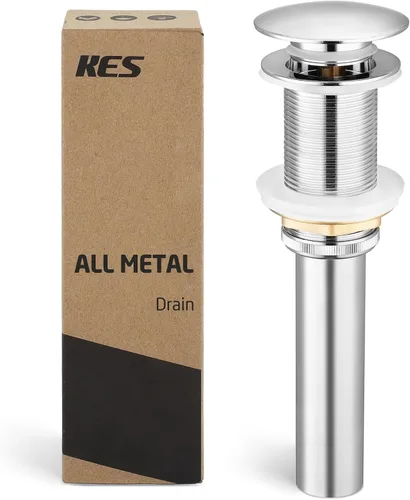 Vista 15 de KES S2008D-BZ - Desagüe para fregadero sin desbordamiento para baño, conjunto de tapón de drenaje emergente para fregadero de recipiente de 1.6 a