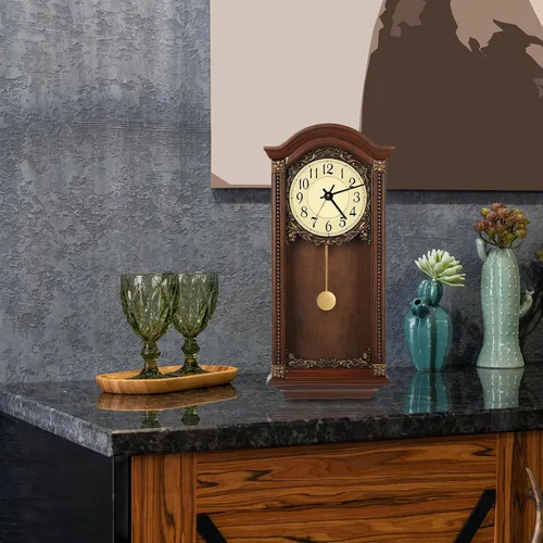Vista 6 de FOMIYES Reloj de pared de repuesto de péndulo, pieza de péndulo, mecanismo de reloj, accesorio de repuesto para reloj de pared, kit de reparación