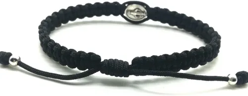 Vista 2 de Pulsera ajustable simple de bendición católicaSan MiguelSan BenitoMedalla milagrosa
