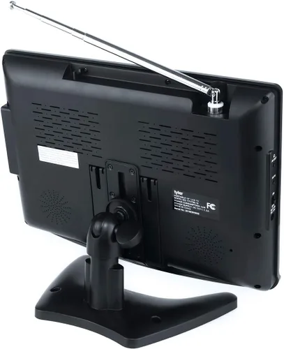 Vista 3 de Tyler TTV706 TV LCD portátil de pantalla ancha de 10 pulgadas 1080P con antenas desmontables, HDMI, USB, RCA, radio FM, sintonizador digital