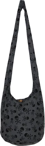 Vista 27 de Bolso cruzado estilo bohemio bohemio estilo hobo hippie gótico de 33 pulgadas, color negro