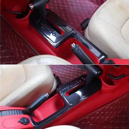 Vista 3 de HIGH FLYING Para Volkswagen New Beetle 2003-2010 Accesorios para el interior del automóvil, kit de panel de engranajes de la consola, cubierta ABS