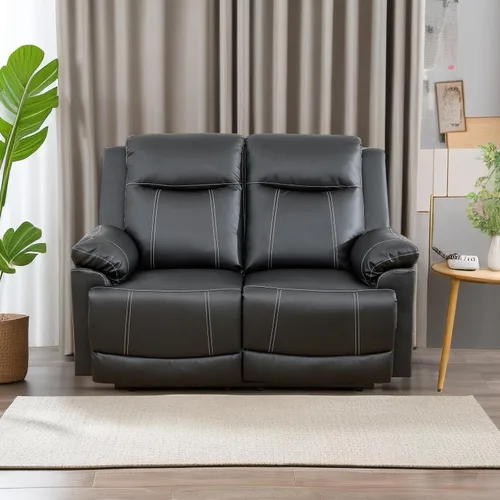 Vista 11 de A Ainehome Sofá reclinable de lujo, juego de muebles de sala de estar, sofá reclinable para caravana, sofá biplaza reclinable, para sala de estar