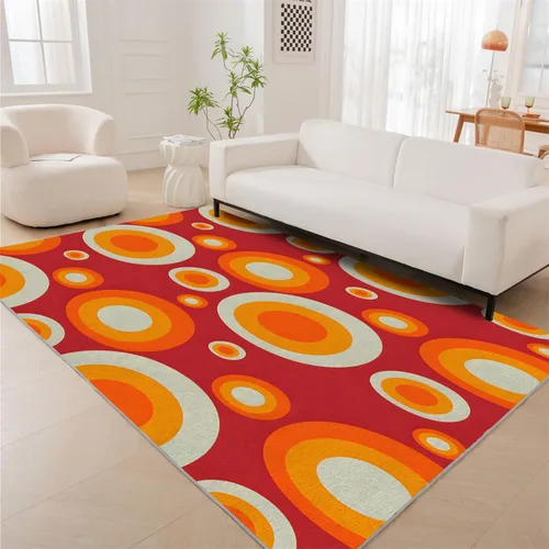 Vista 19 de Alfombra retro con flores, alfombra vintage de 2 x 3 pies, lavable antideslizante, para interiores, para entrada, entrada, cocina, mesita de noche